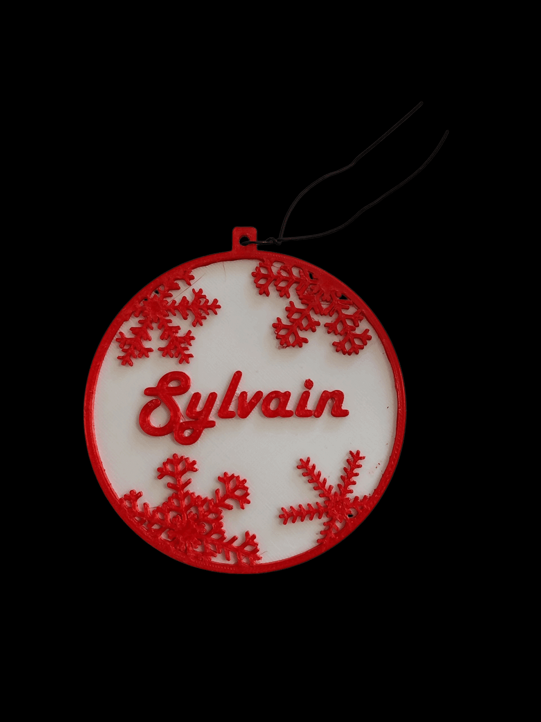 boule prenom bicolore rosporden - Scaër Quimperlé Boule prénom bicolore